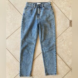 High Rise Acid Wash Jeans